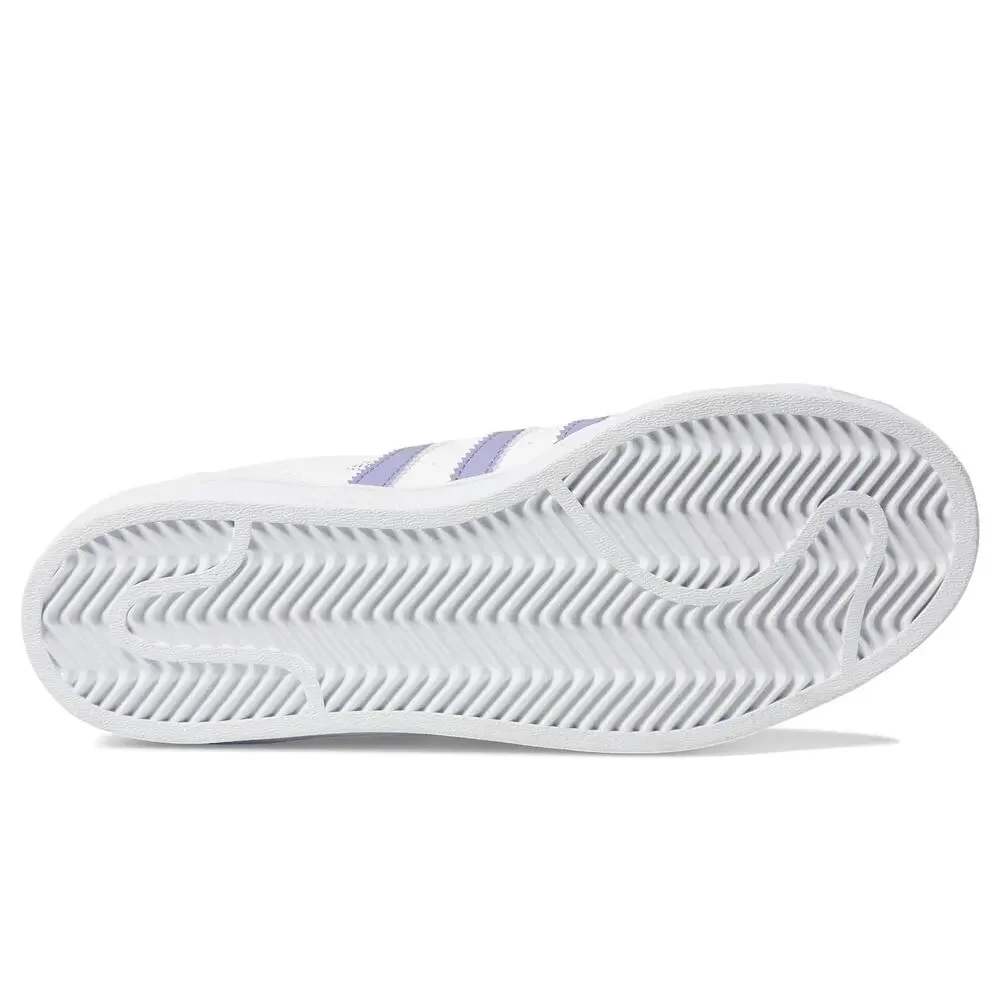 ADIDAS GIRLS SUPERSTAR BIG KID WHITE MAGIC LILAC ENERGY INK 6.5 BIG KID M SHOES